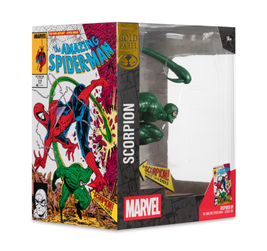 McFarlane Toys- Marvel Gold Label Scorpion 1:10th Scale Collectible (Amazing Spider-Man #318)