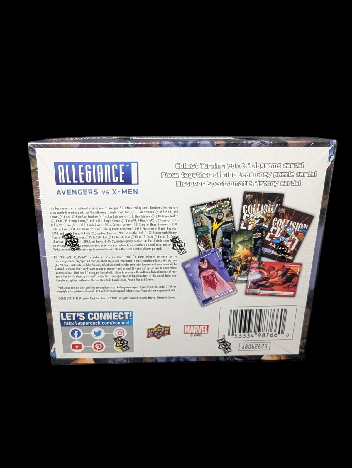 UPPER DECK MARVEL ALLEGIANCE AVENGERS VS X-MEN HOBBY BOX