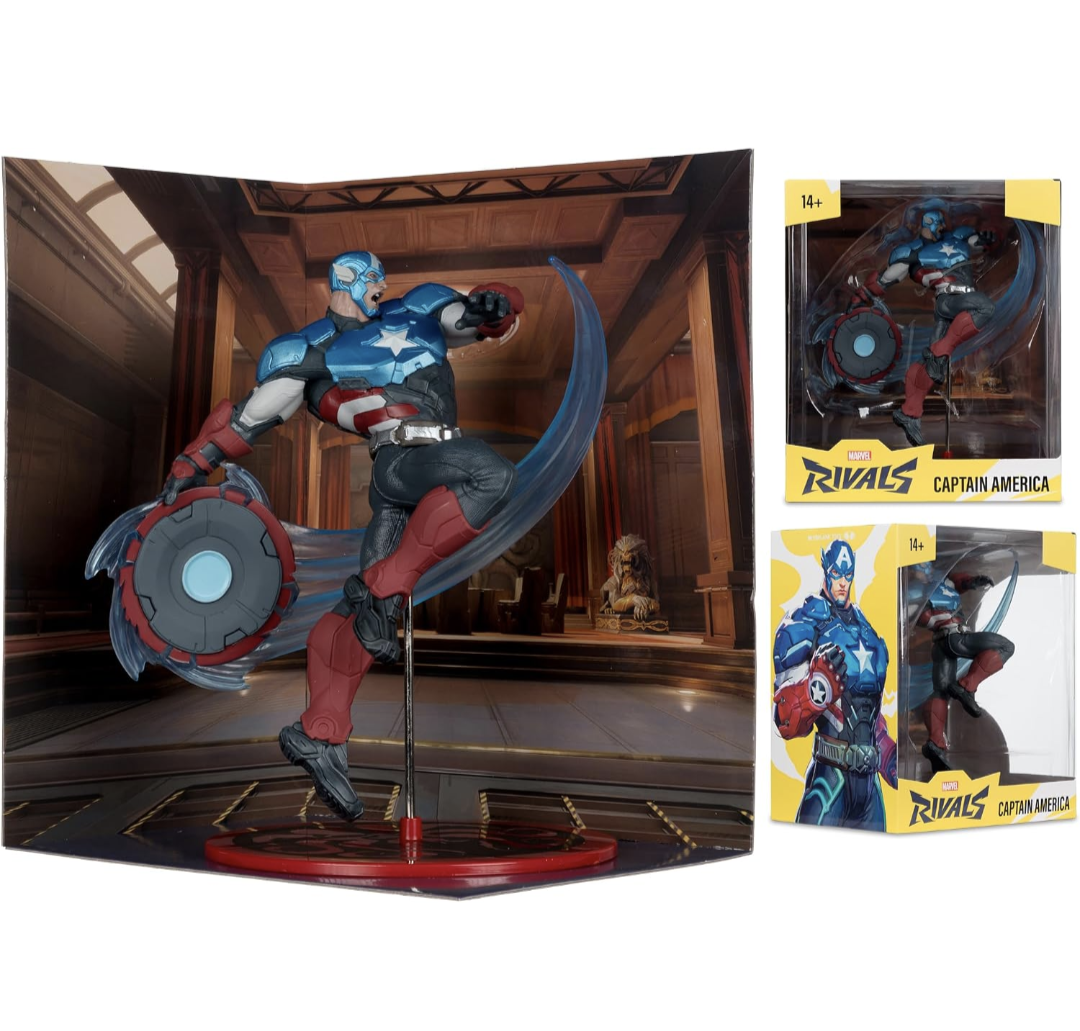 McFarlane Toys- Marvel Rivals Captain America 1:10th Scale Collectible