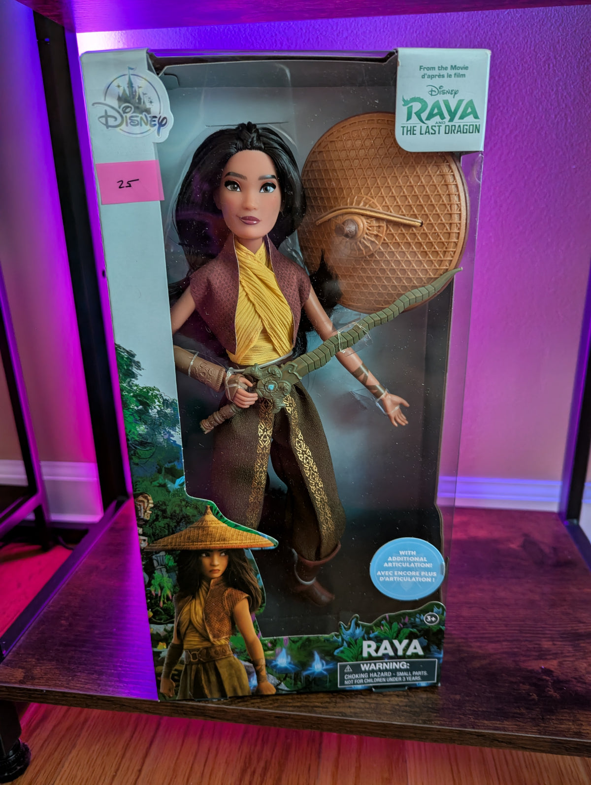 DISNEY STORE RAYA - RAYA AND THE LAST DRAGON CLASSIC DOLL WITH BRUSH
