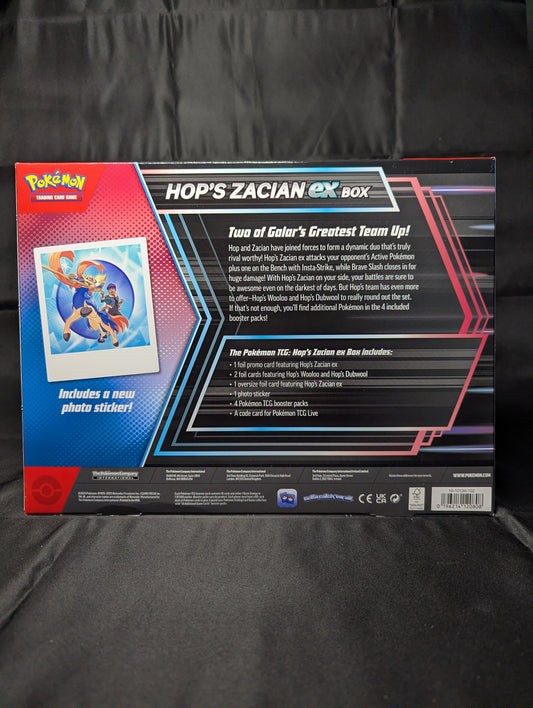 POKEMON HOP'S ZACIAN EX COLLECTION BOX