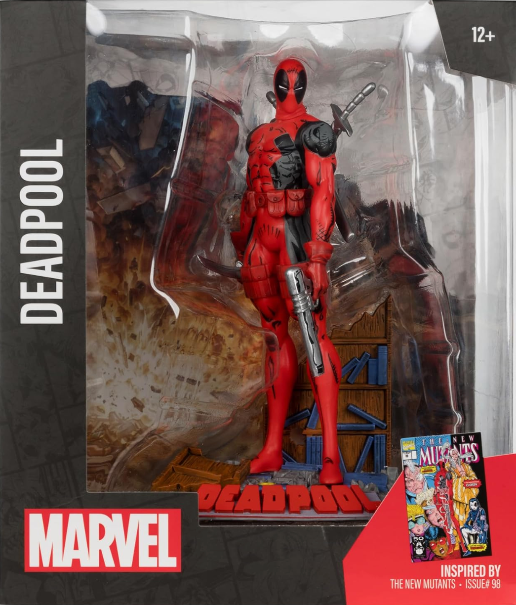 McFarlane Toys - Marvel Deadpool 1:10th Scale Posed Figure with Scene (The New Mutants #98)