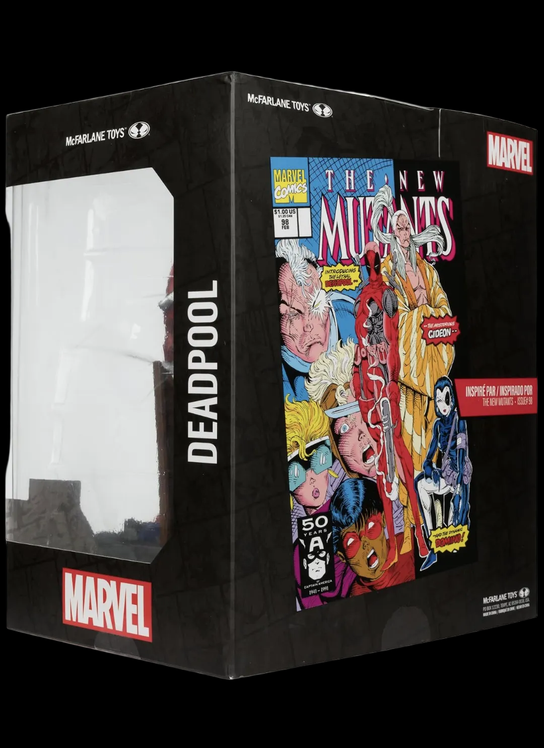McFarlane Toys - Marvel Deadpool 1:10th Scale Posed Figure with Scene (The New Mutants #98)