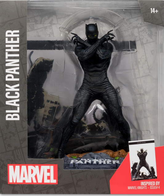 McFarlane Toys Marvel Black Panther 1:10th Scale Collectible with Scene (Marvel Knights #4)