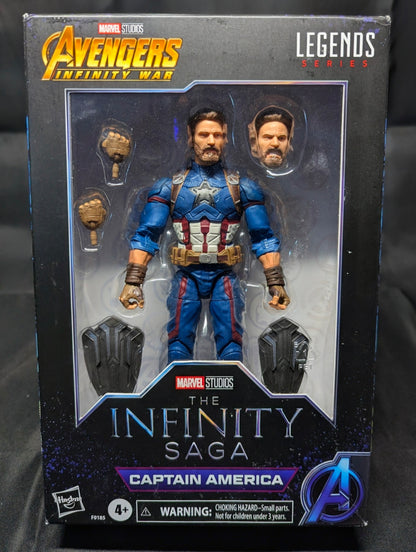 Marvel Legends Avengers Infinity Series, 15 cm Captain America Action Figure, Premium Design