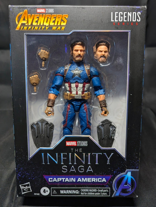 Marvel Legends Avengers Infinity Series, 15 cm Captain America Action Figure, Premium Design