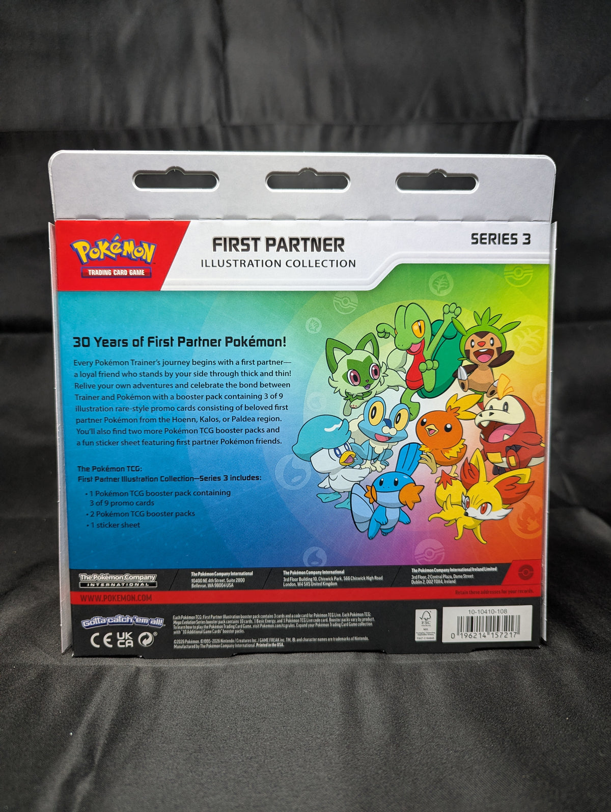 POKEMON FIRST PARTNERS ILLUSTRATION COLLECTION BOX SERIES 3