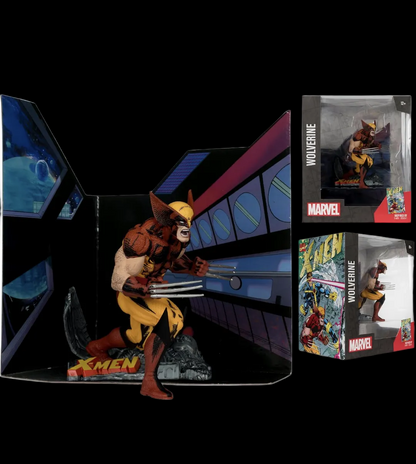 McFarlane Toys - Marvel Wolverine 1:10th Scale Posed Figure with Scene (X-Men #1)