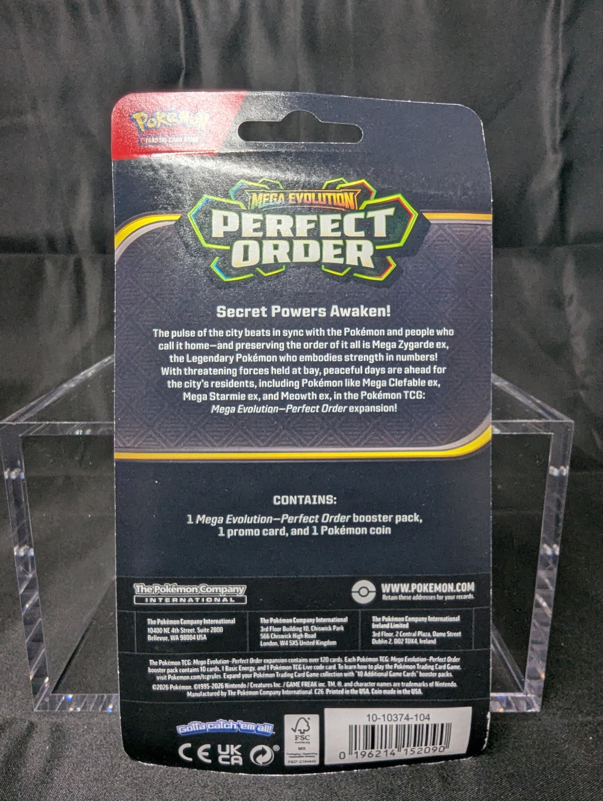POKEMON MEGA EVOLUTION PERFECT ORDER MAKUHITA PROMO SINGLE PACK