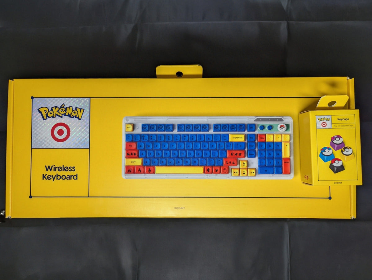 POKEMON X TARGET WIRELESS KEYBOARD & KEYCAPS