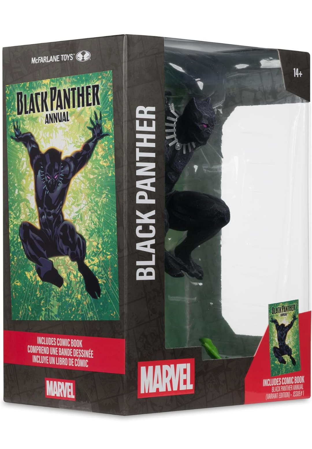 McFarlane Toys- Marvel Black Panther 1:6th Scale Collectible with Scene (Black Panther Annual (Variant) #1)