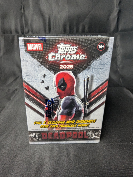 TOPPS 2025 MARVEL CHROME DEADPOOL BOX