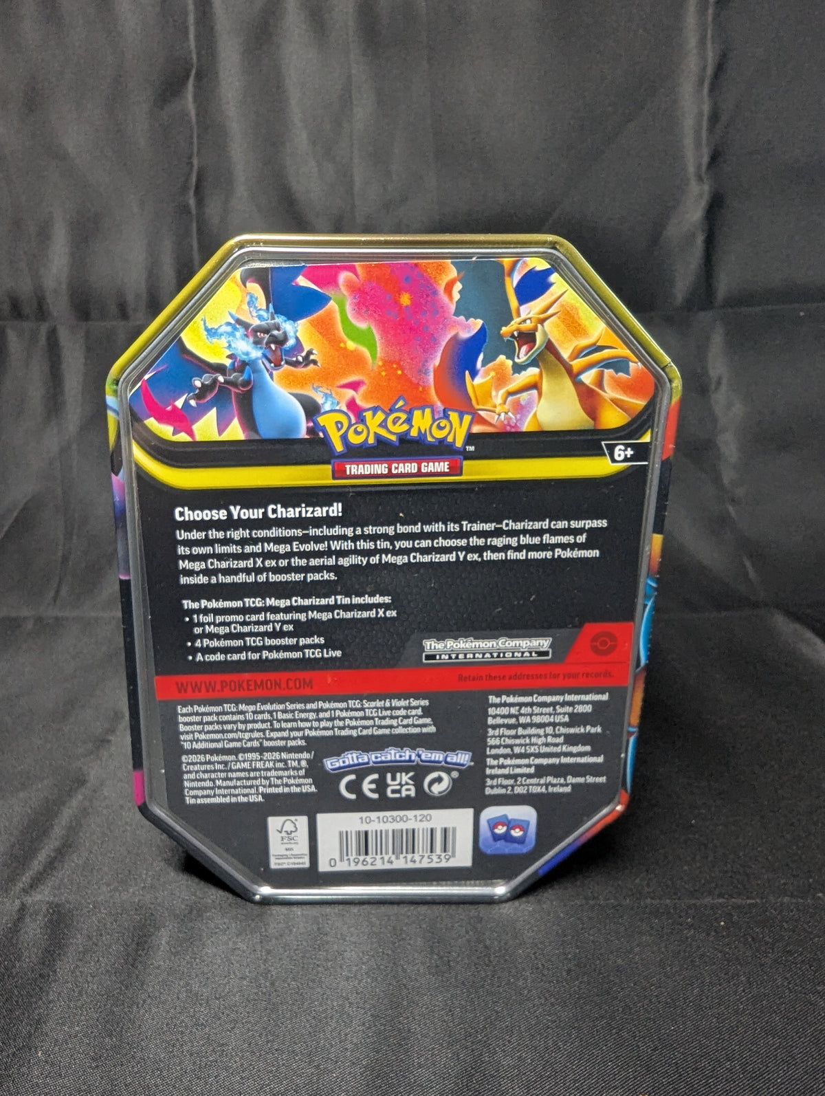 POKEMON MEGA CHARIZARD Y EX TIN