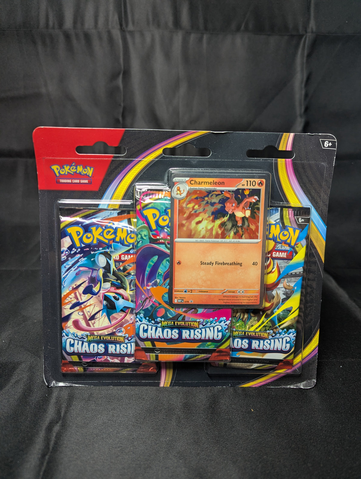 POKEMON 3 PACK BLISTER CHAOS RISING CHARMELEON PROMO