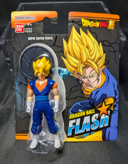BANDAI Dragon Ball Flash Series Super Saiyan Vegito Action Figure | 4'' Tall Collectible Figure Contains Coin | Dragon Ball Manga and Anime