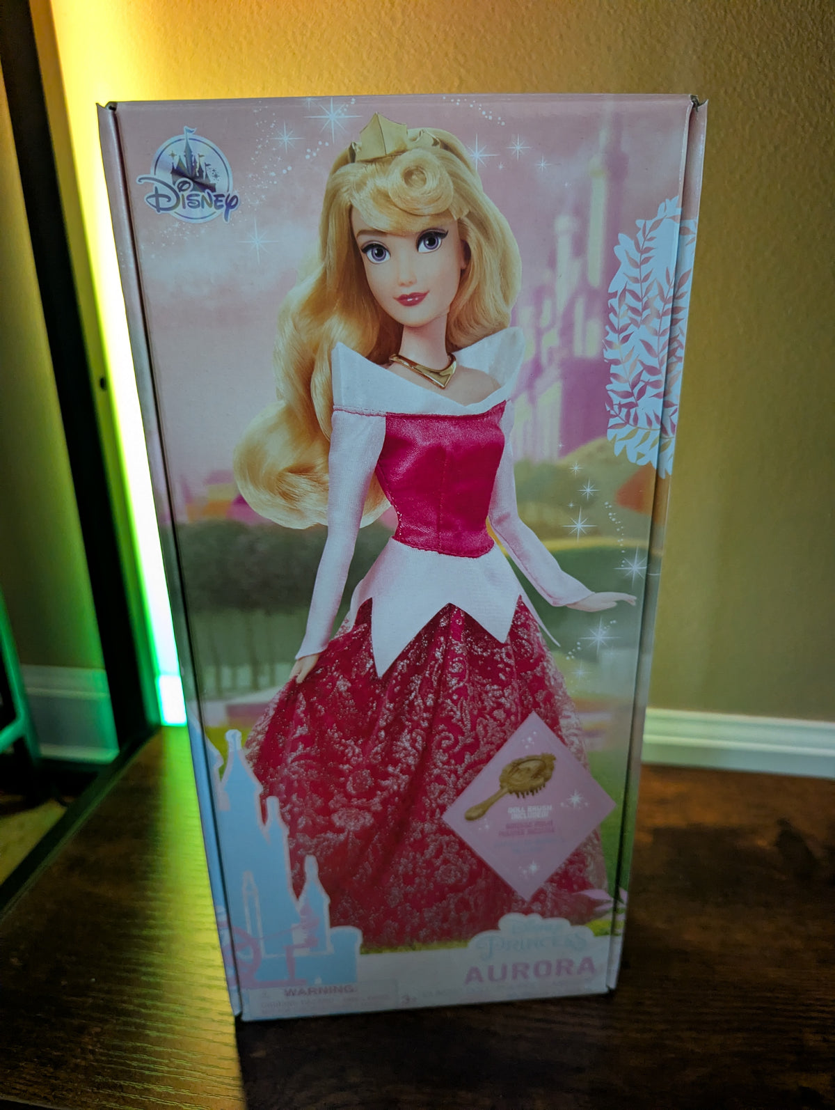 DISNEY STORE AURORA - SLEEPING BEAUTY CLASSIC DOLL WITH BRUSH