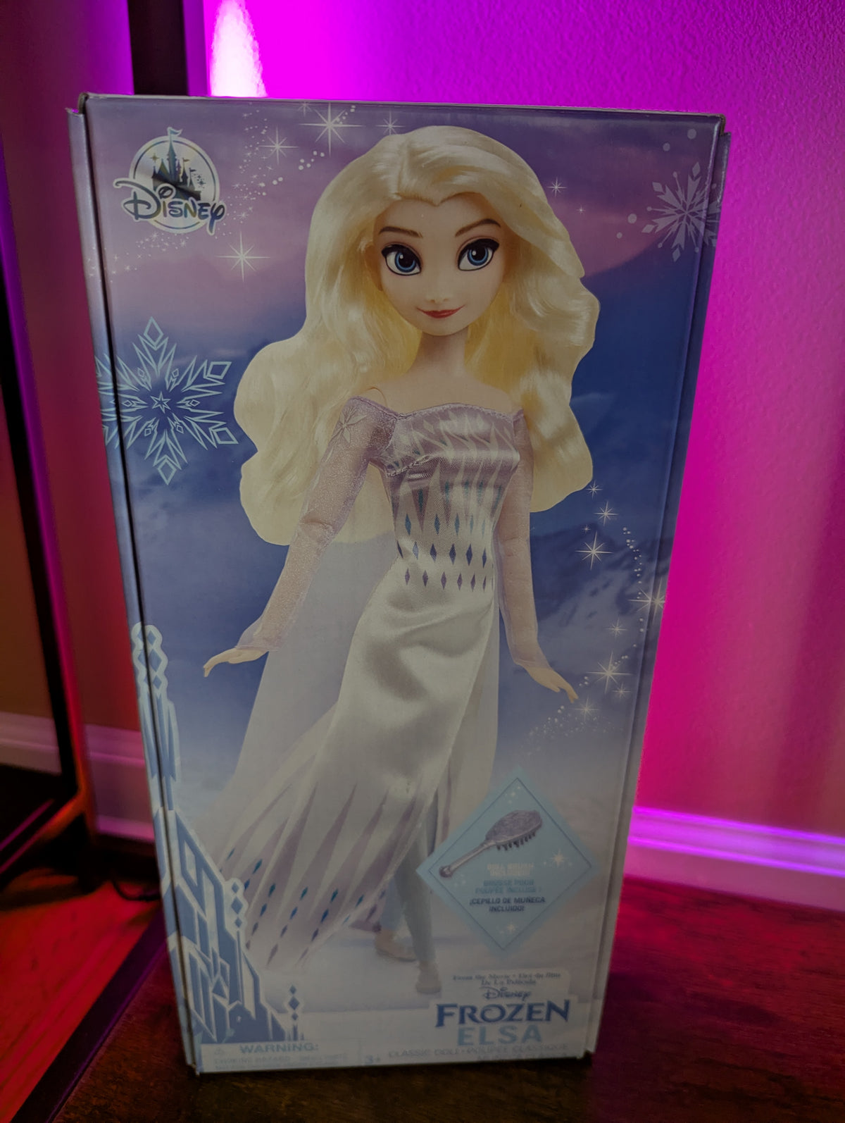 DISNEY STORE ELSA - FROZEN CLASSIC DOLL WITH BRUSH