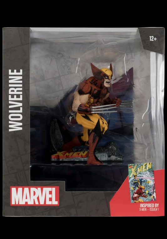 McFarlane Toys - Marvel Wolverine 1:10th Scale Posed Figure with Scene (X-Men #1)