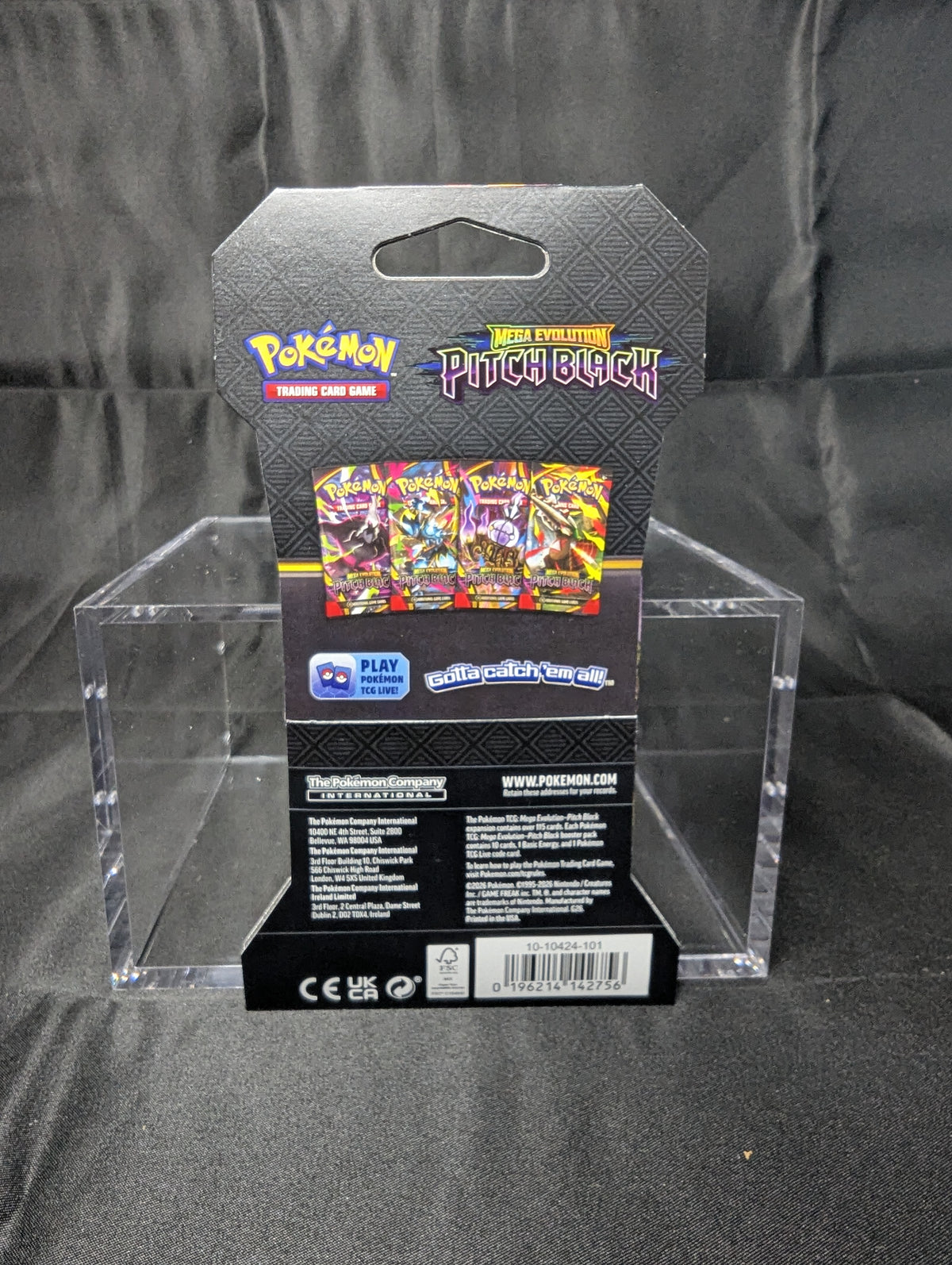 POKEMON MEGA EVOLUTION PITCH BLACK SLEEVED PACK, RANDOM ARTWORK
