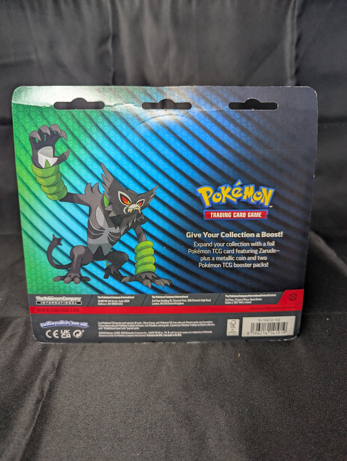 POKEMON 2 BLISTER PACK ZARUDE PROMO