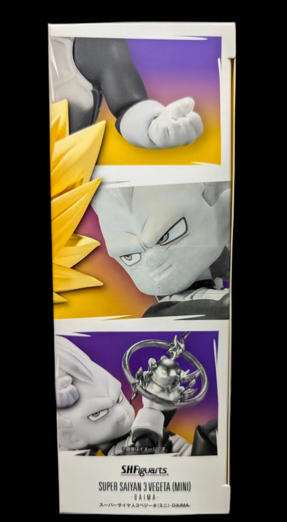 TAMASHII NATIONS Dragonball Daima 3.75 Inch Action Figure S.H. Figuarts Exclusive - Super Saiyan 3 Vegeta Mini