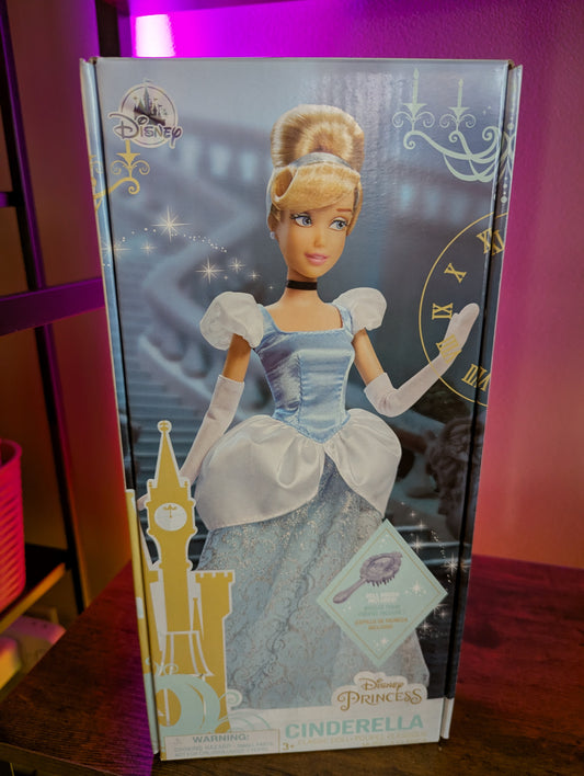 DISNEY STORE CINDERELLA - CINDERELLA CLASSIC DOLL WITH BRUSH
