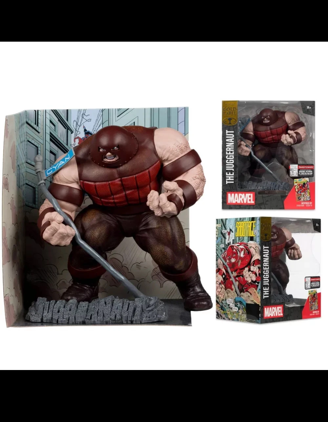 McFarlane Toys MARVEL The Juggernaut GOLD LABEL 1:10 Scale w/ Diorama