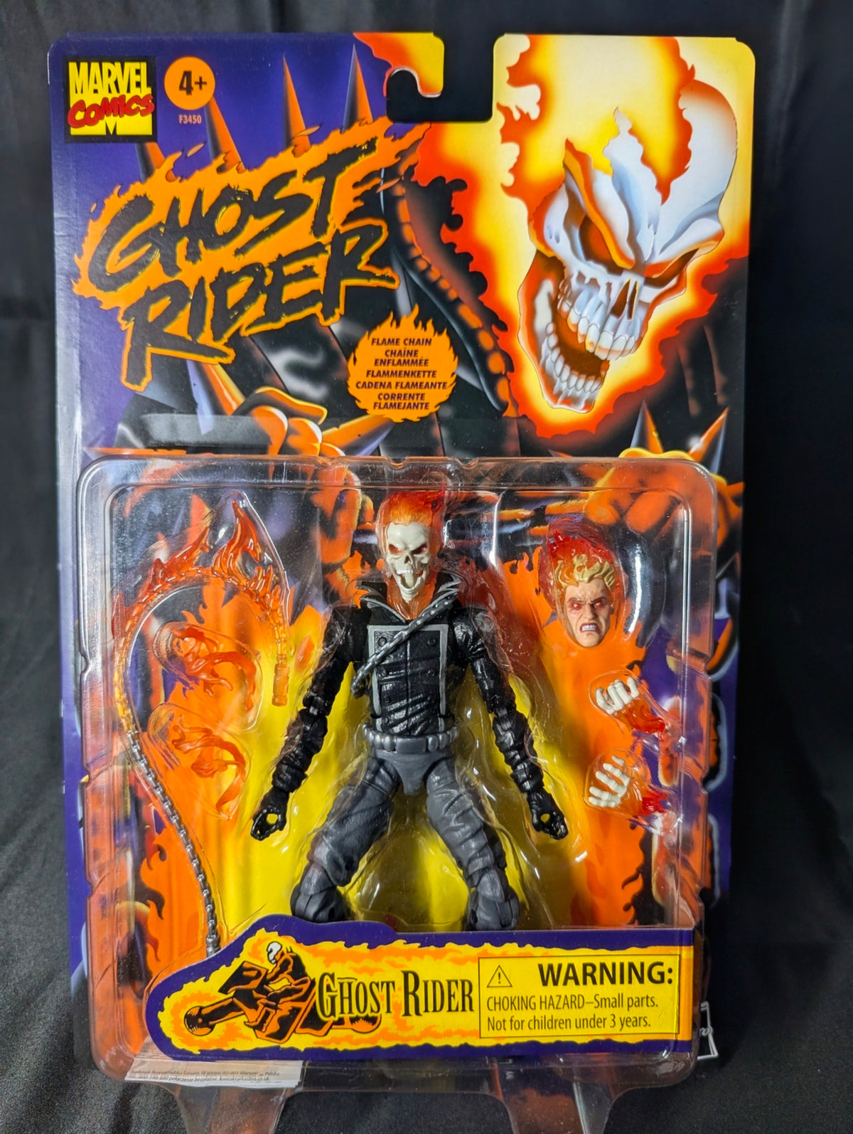 Marvel Legends Series Comics Ghost Rider 6-inch Action Figure Toy, 6 Accessories