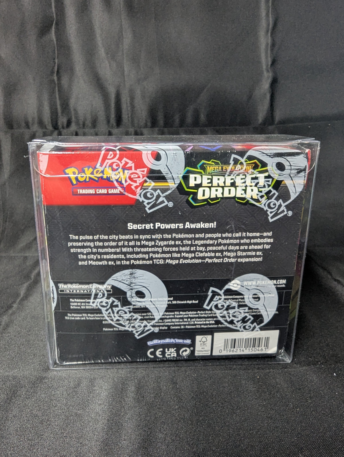 POKEMON MEGA EVOLUTION PERFECT ORDER BOOSTER DISPLAY BOX
