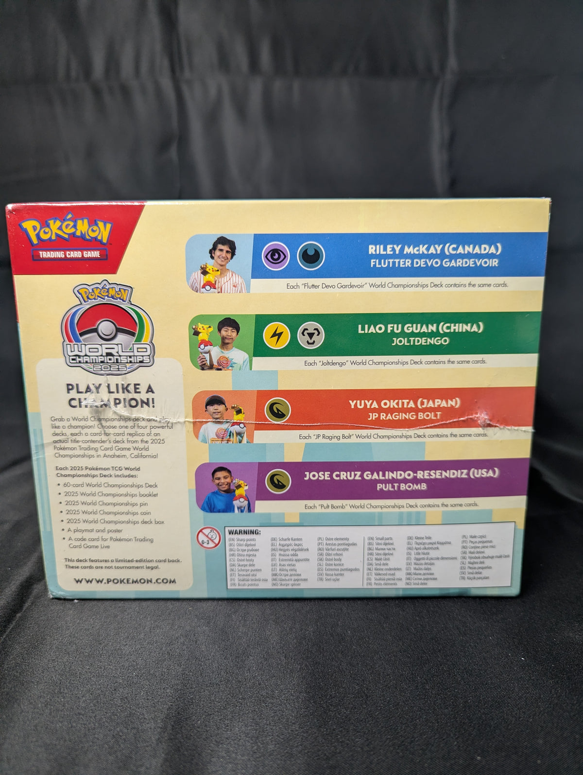 POKEMON 2025 WORLD CHAMPIONSHIPS DECK DISPLAY BOX